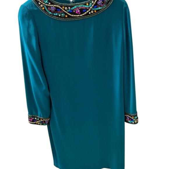 Niteline Della Roufogali Petite Size 10 Emerald Green Cocktail Evening Dress - Picture 2 of 7